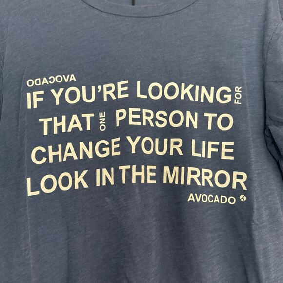 Avocado Motivational Lightweight Tee in Blue - Picture 2 of 4